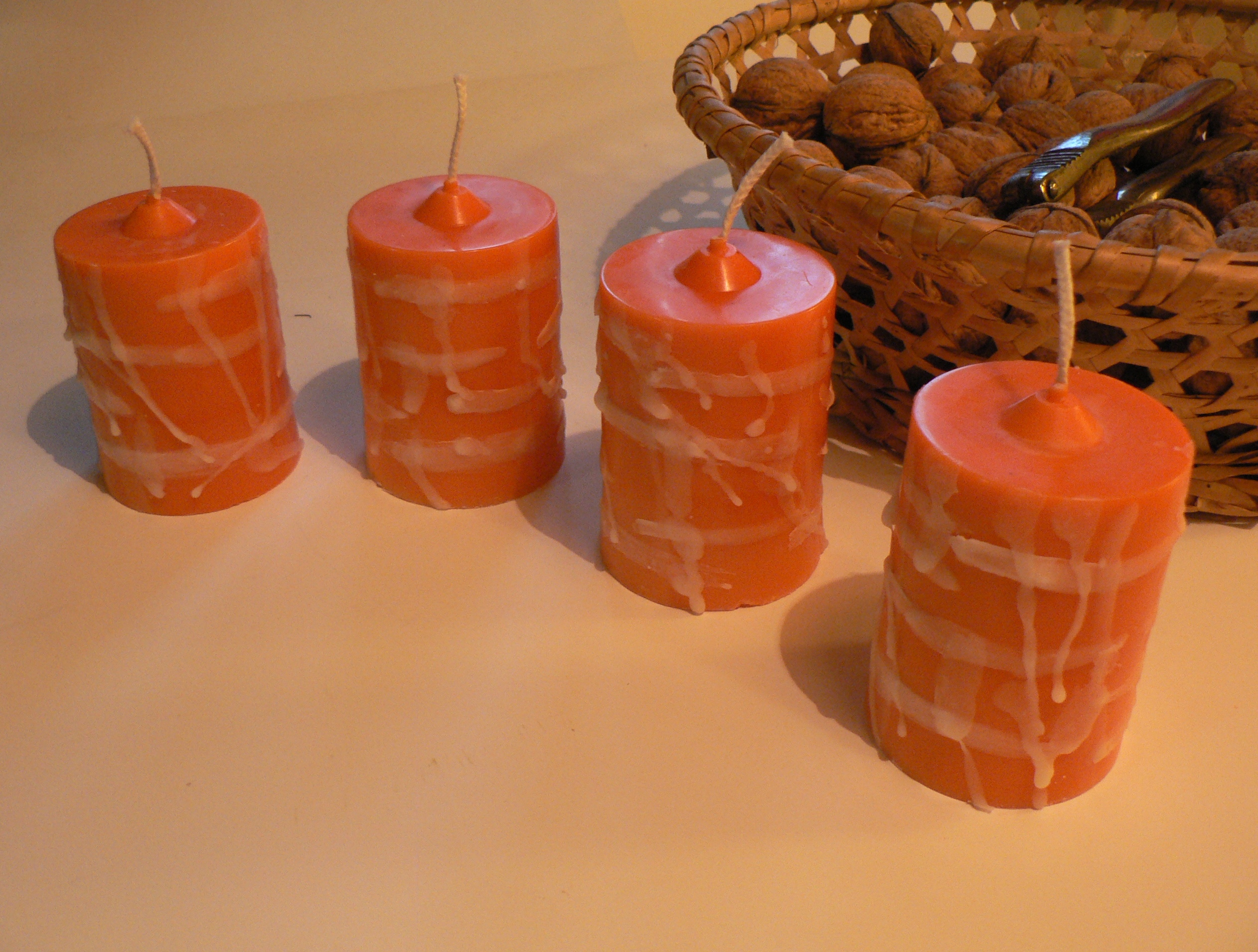Orange candles SOLD